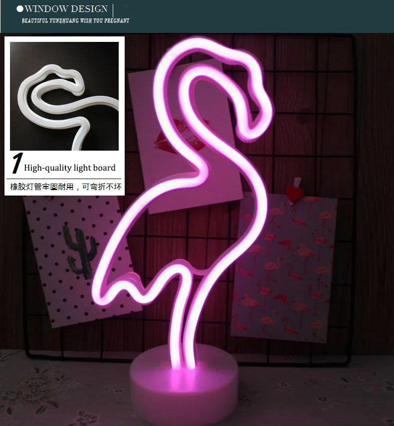 Lampe de Chevet Originale au Néon LED