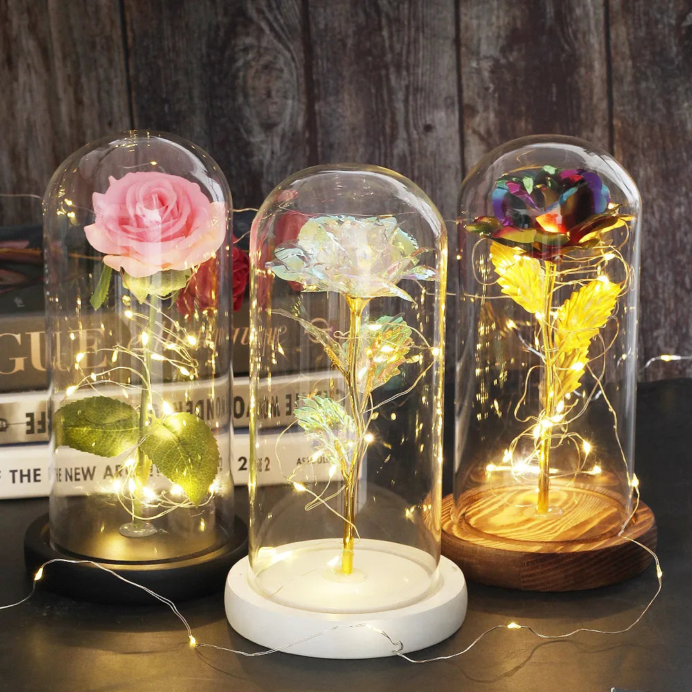 Lampe de chevet romantique rose eternel originale