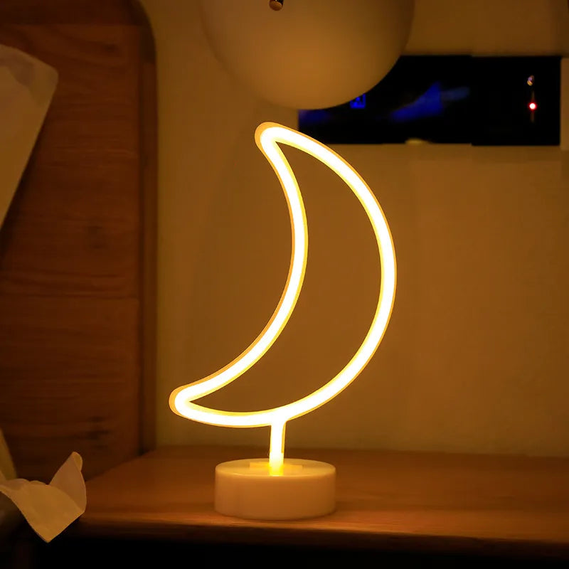 Lampe de Chevet Originale au Néon LED