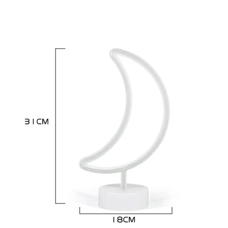 Lampe de Chevet Originale au Néon LED