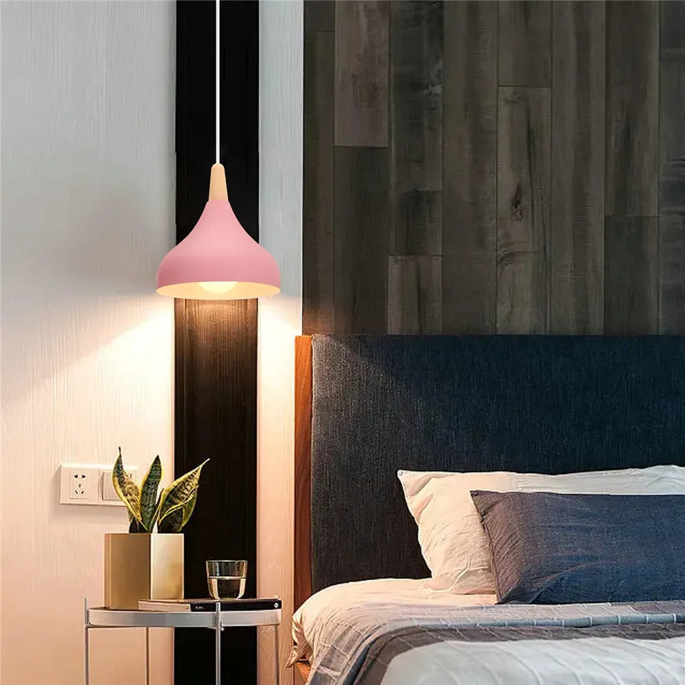 Lampe de Chevet Suspendue Rose