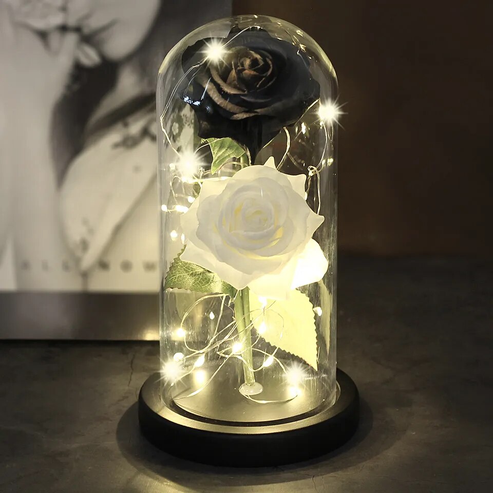 Lampe de Chevet Romantique 2 Rose Éternelle