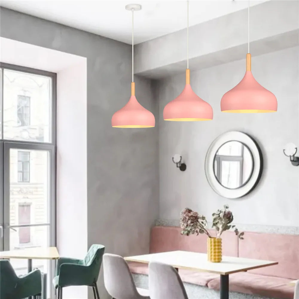 Lampe de Chevet Suspendue Rose