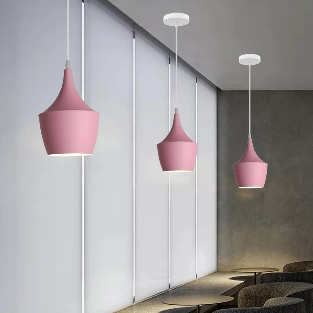 Lampe de Chevet Suspendue Rose