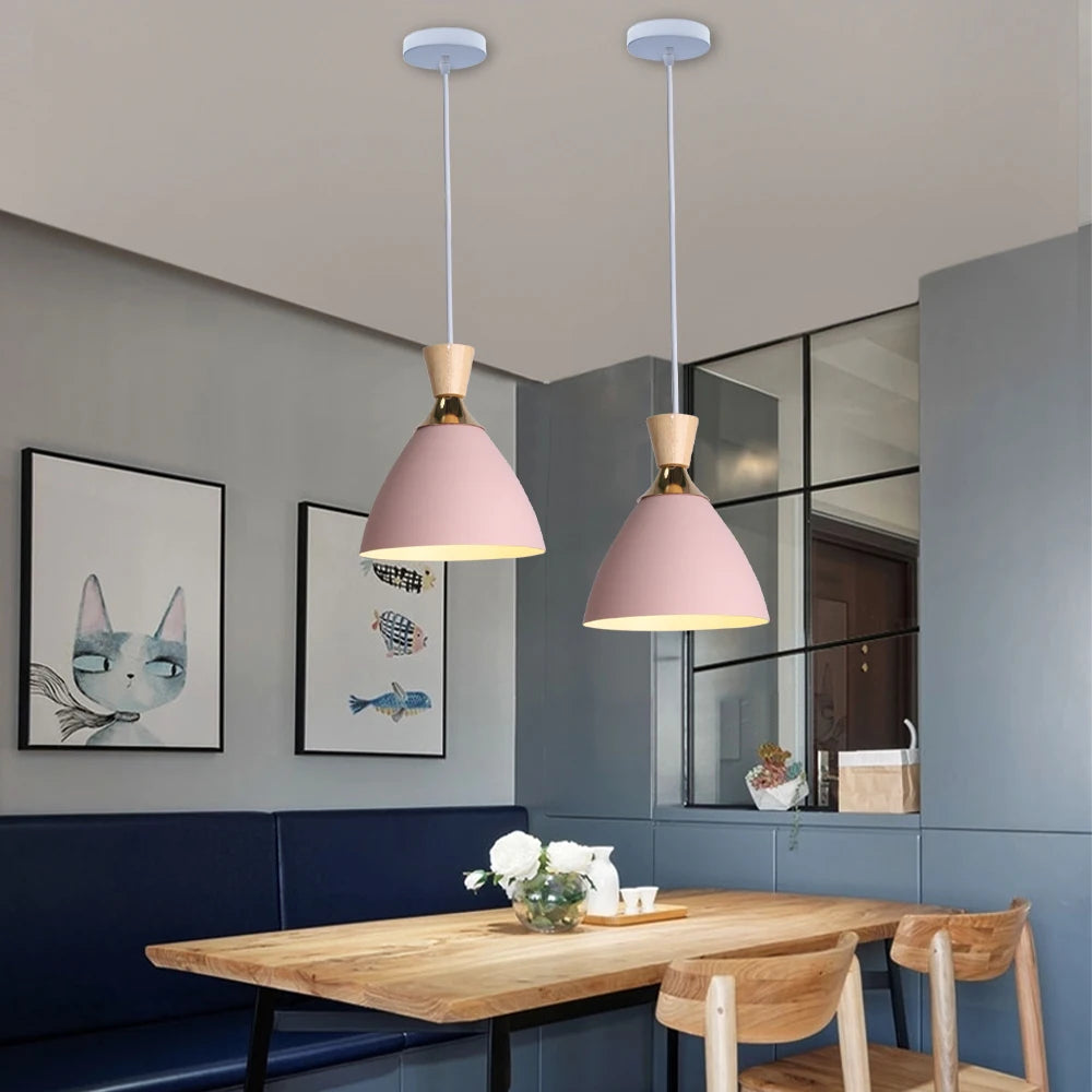 Lampe de Chevet Suspendue Rose