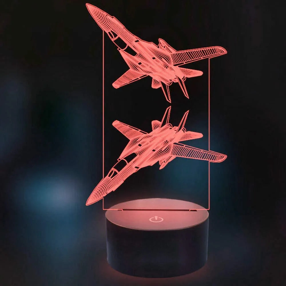 Lampe de Chevet Originale Avion de chasse
