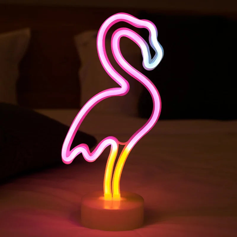 Lampe de Chevet Originale au Néon LED