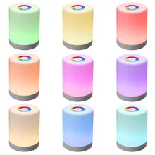 Lampe de chevet LED sans-fils Tactile RGB