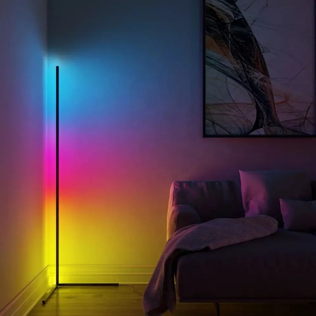 Lampe de Chevet Lampadaire d'Angle RGB