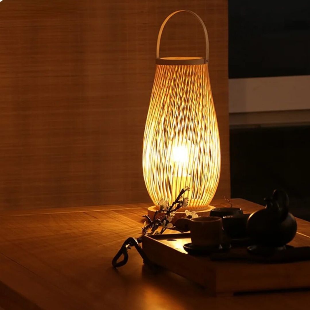 Lampe de Chevet Bambou et Bois