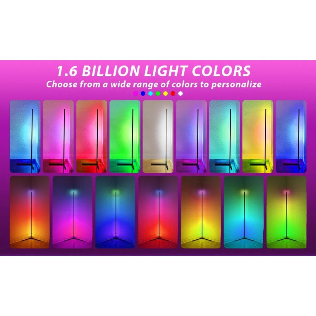 Lampe de Chevet Lampadaire d'Angle RGB
