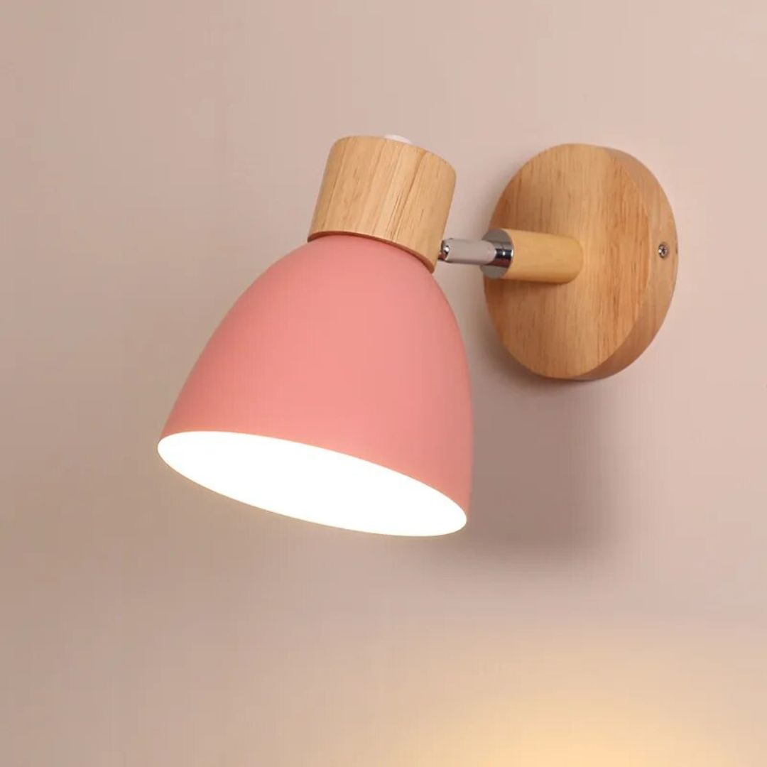 Lampe de Chevet vintage Murale rose