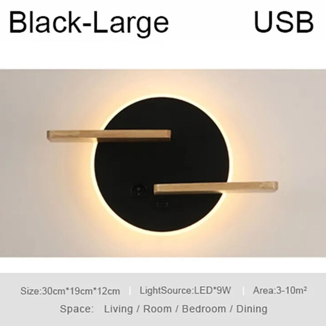 Lampe de Chevet Murale Moderne avec prise usb