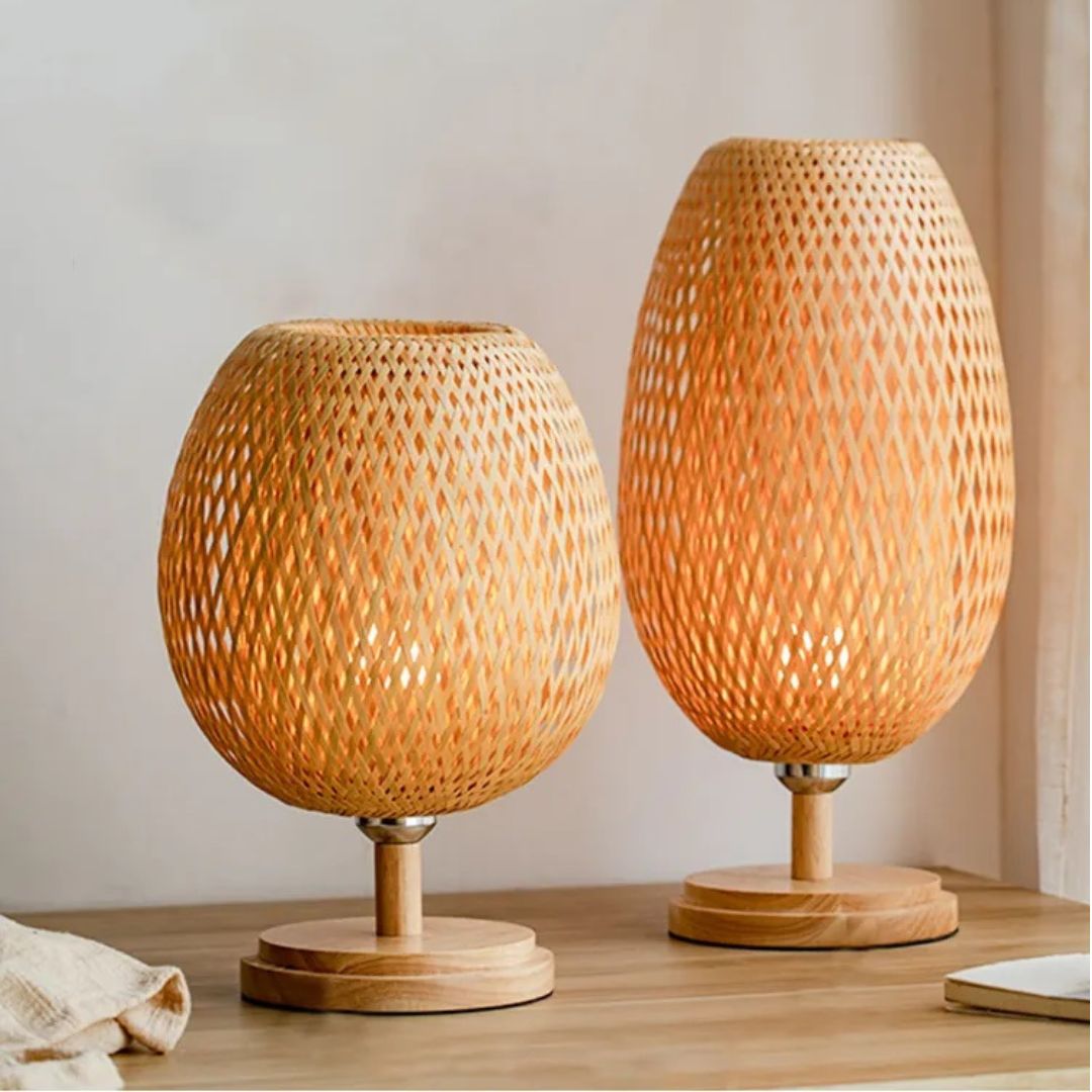 Lampe de Chevet Bambou et Bois petite