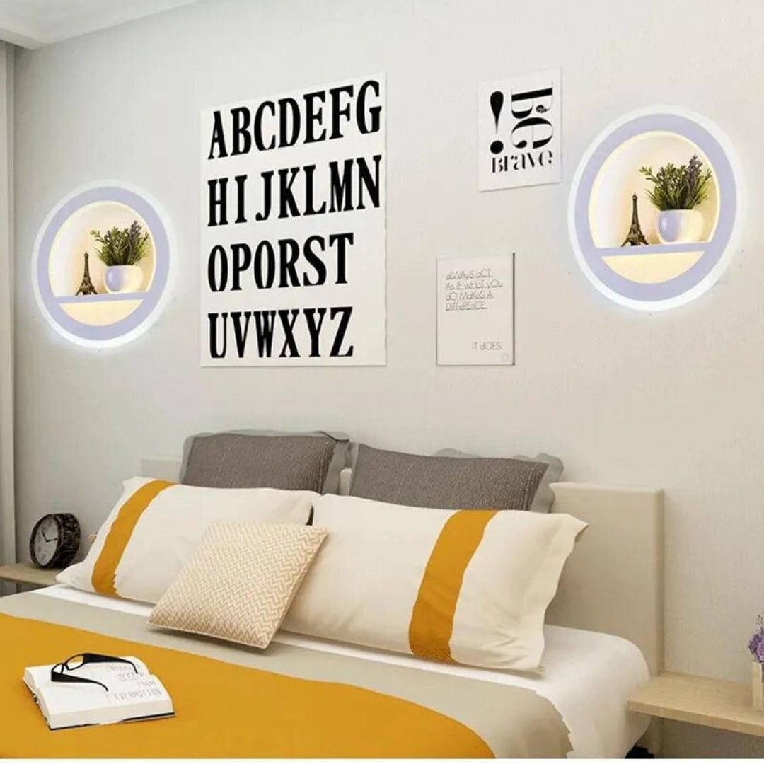 Lampe de Chevet Murale Moderne avec Télécommande