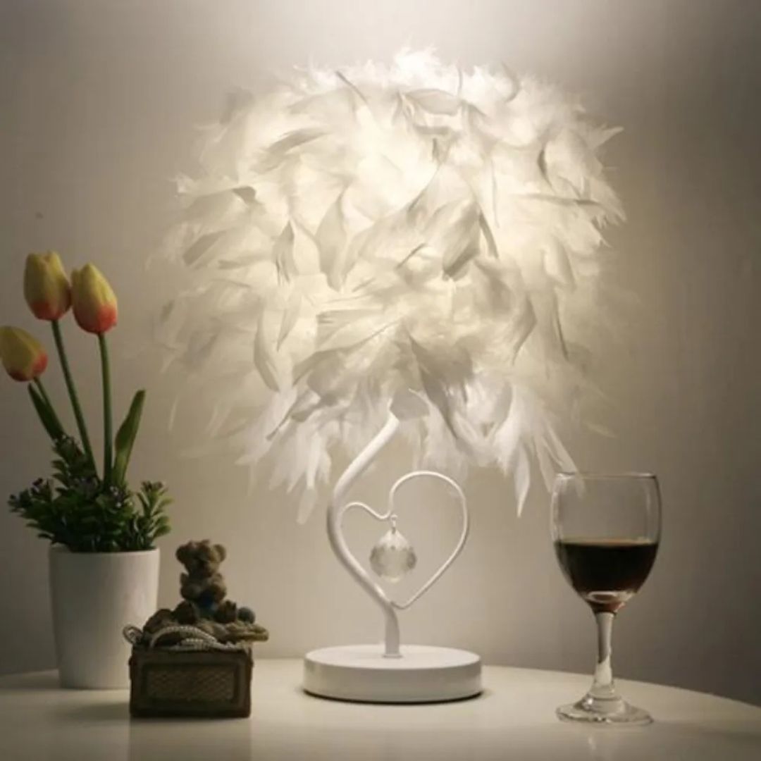 Lampe de Chevet en Plumes