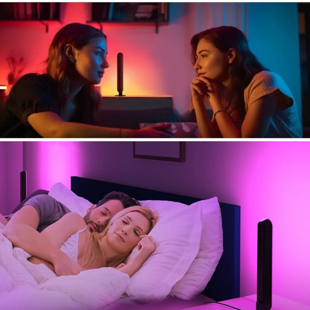 Lampe de Chevet Barre Led avec télécommande