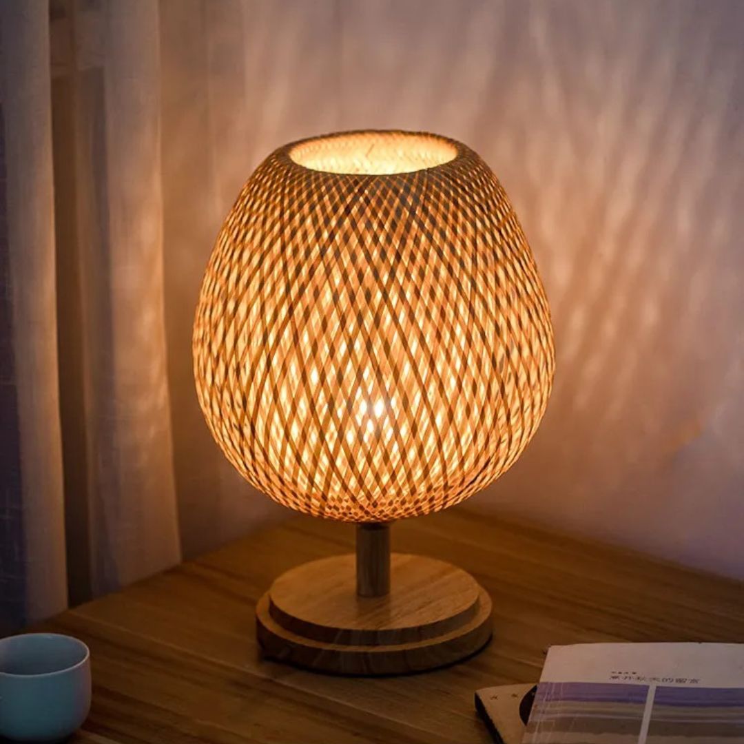 Lampe de Chevet Bambou et Bois petite