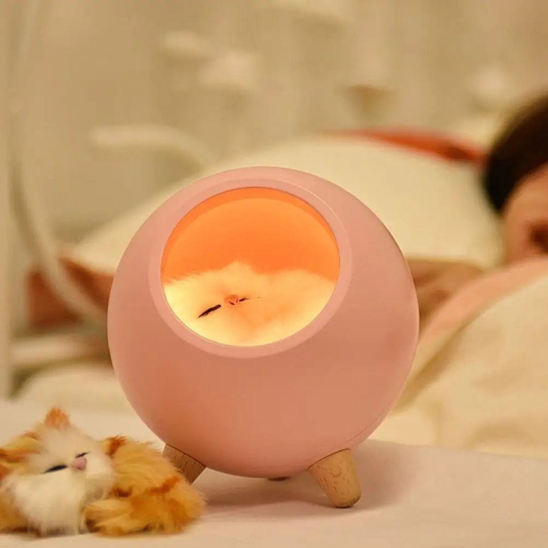 Lampe de Chevet Chaton Bluetooth rechargeable