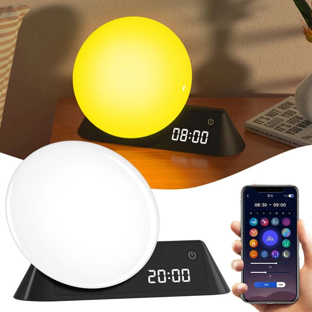 Lampe de Chevet Réveil Connectée