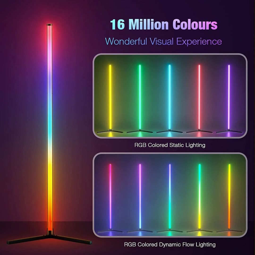 Lampe de Chevet Lampadaire d'Angle RGB