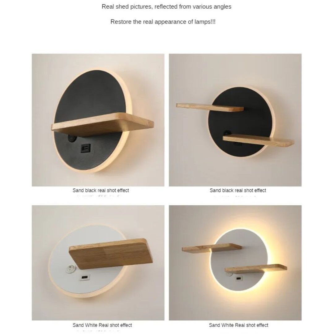 Lampe de Chevet Murale Moderne avec prise usb