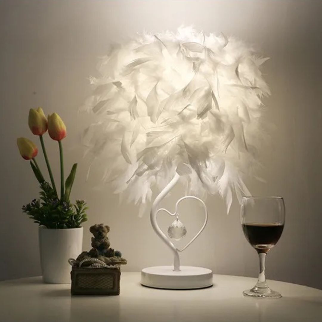 Lampe de Chevet en Plumes