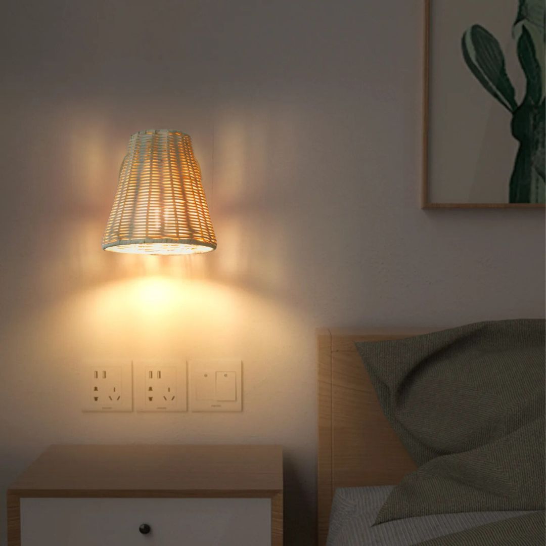 Lampe de Chevet murale en Bambou