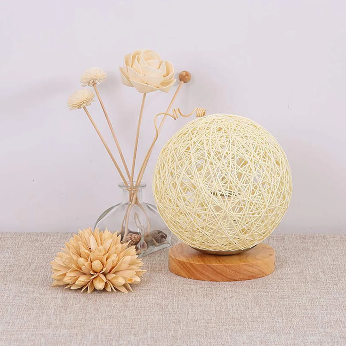 Lampes de Chevet Rotin
