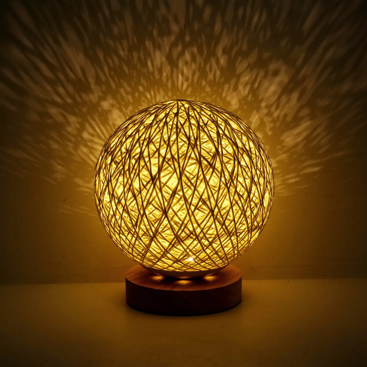 Lampes de Chevet Rotin
