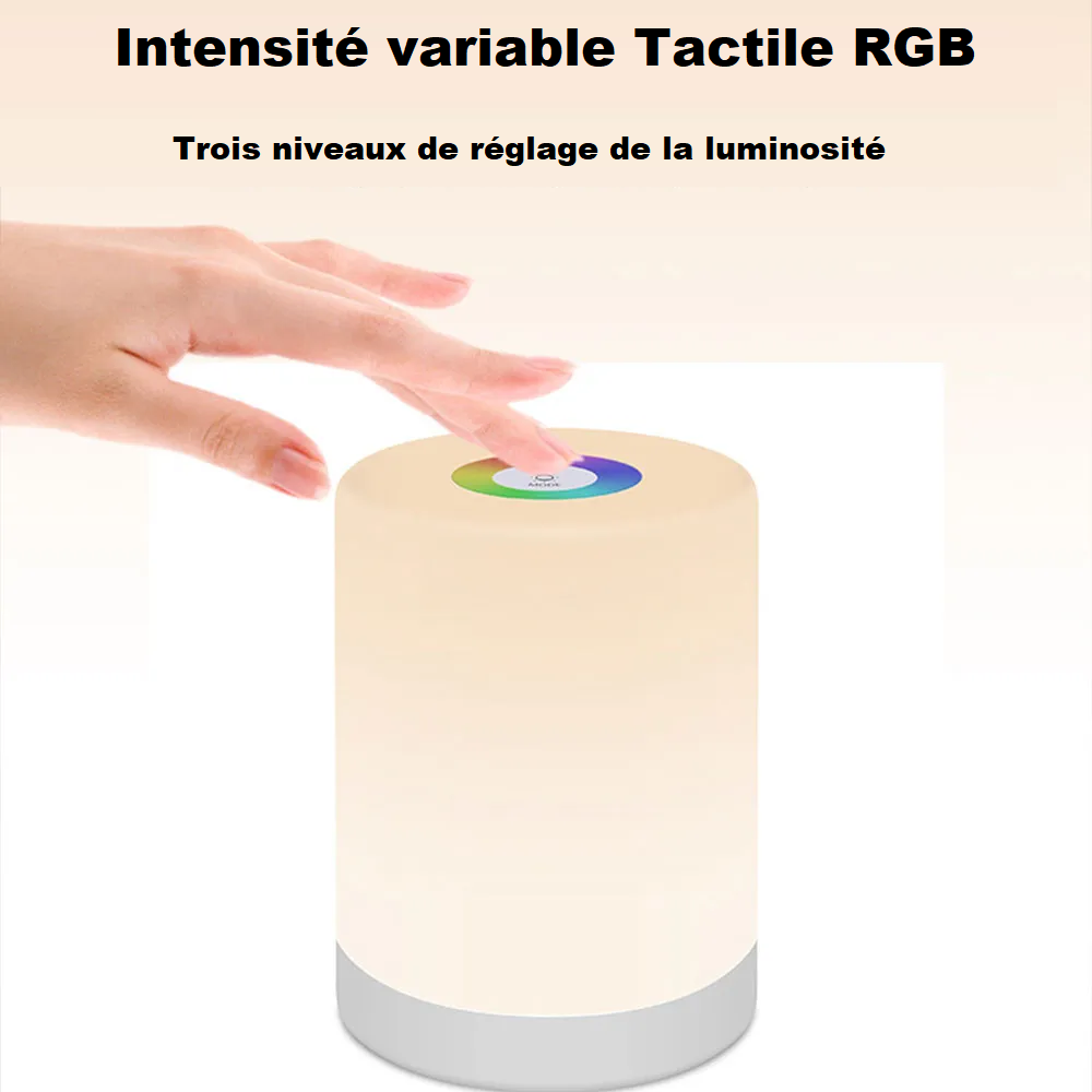 Lampe de chevet LED sans-fils Tactile RGB