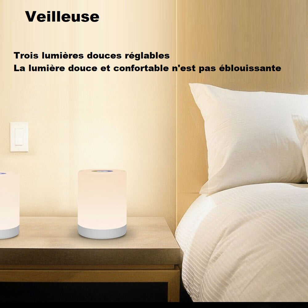 Lampe de chevet LED sans-fils Tactile RGB