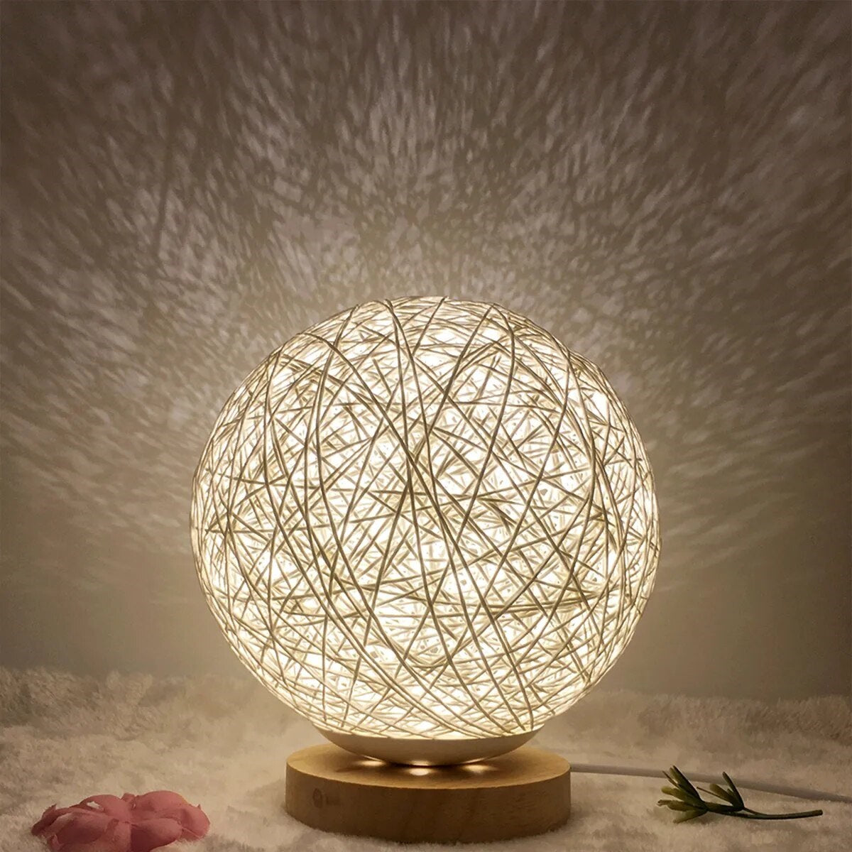 Lampes de Chevet Rotin