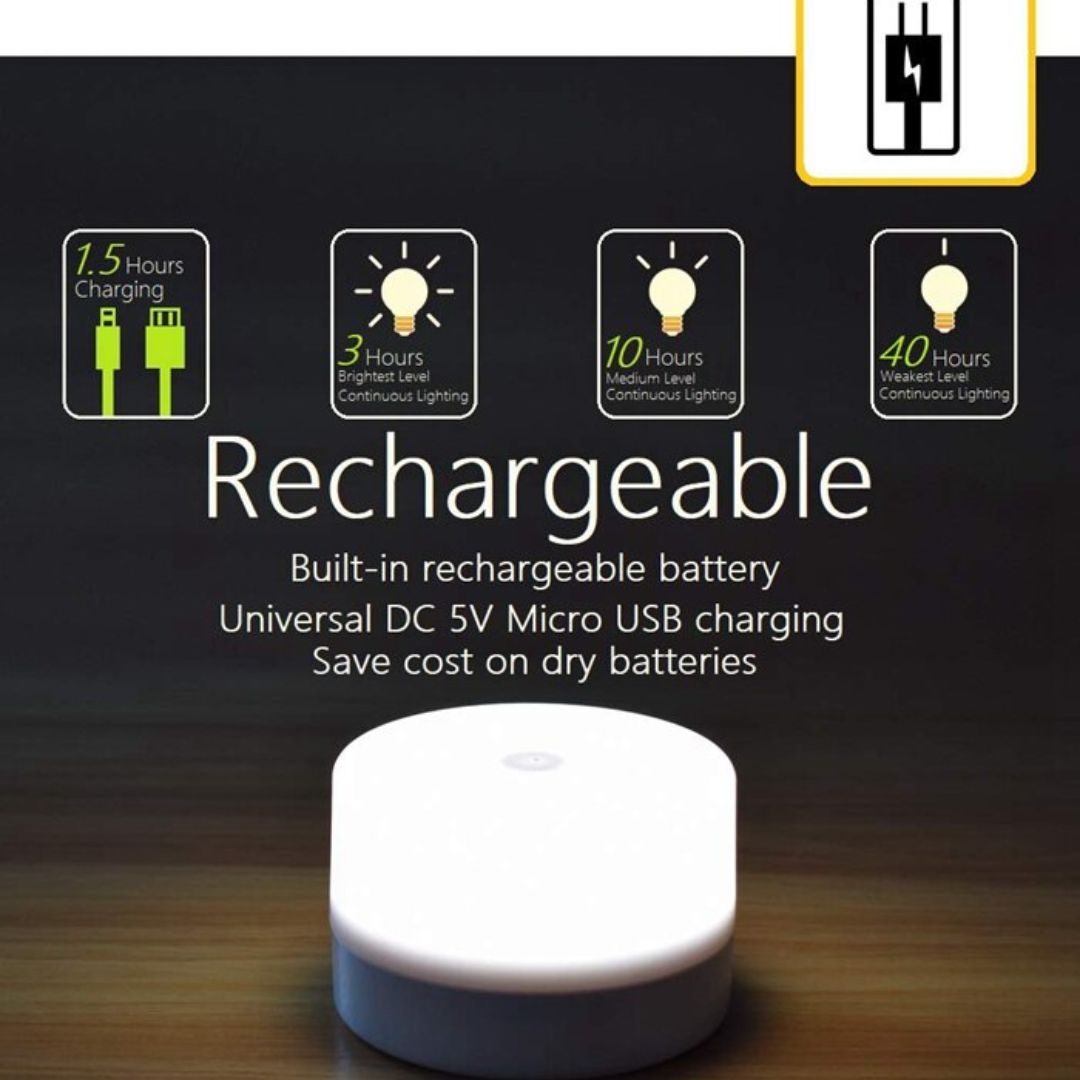 Lampe de chevet sans-fils tactile portative