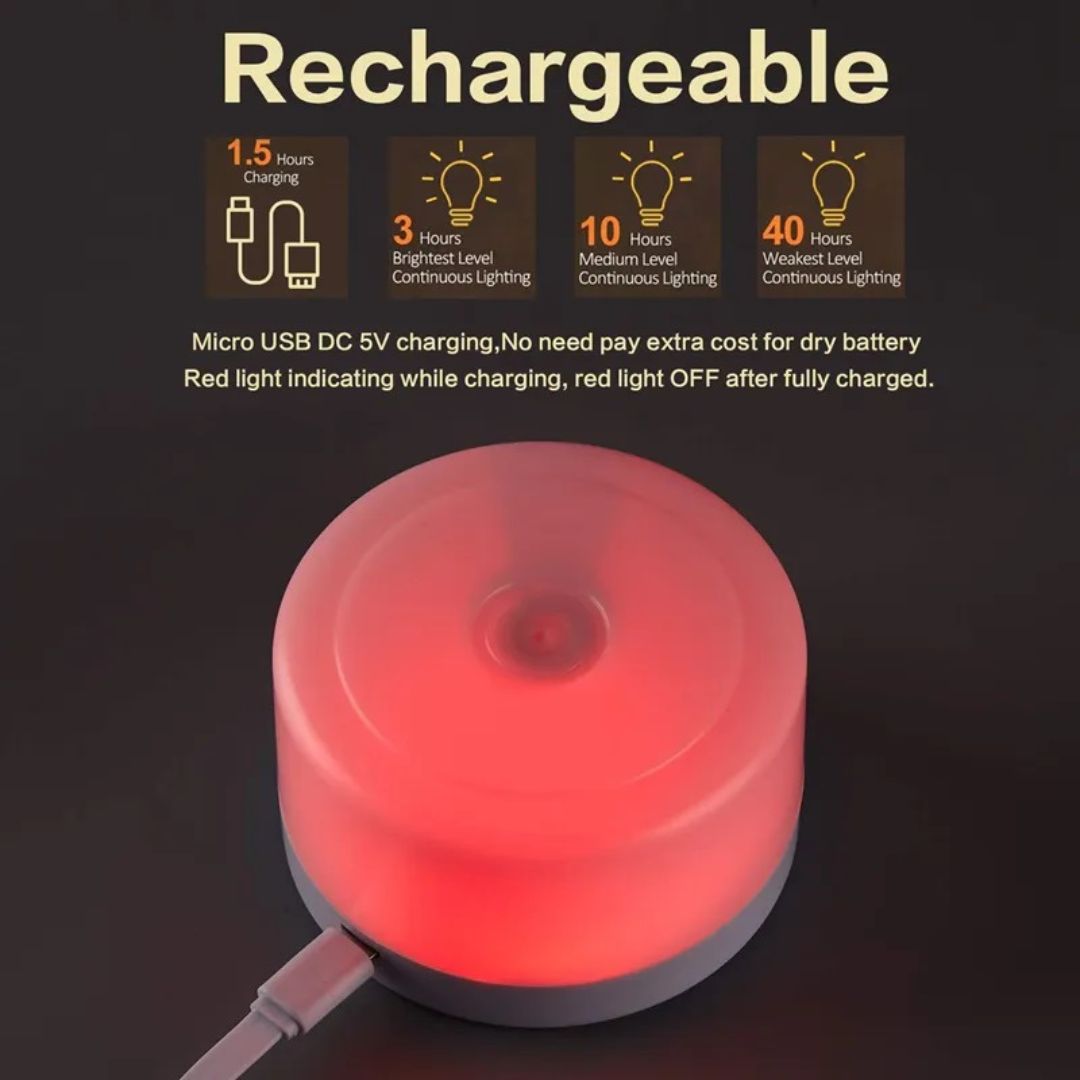 Lampe de chevet sans-fils tactile portative