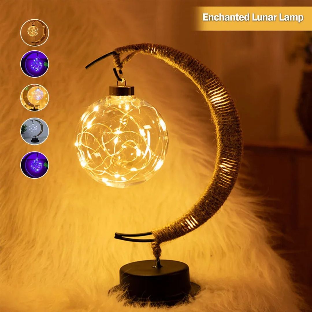 Lampe de Chevet original Forme de Croissant de Lune