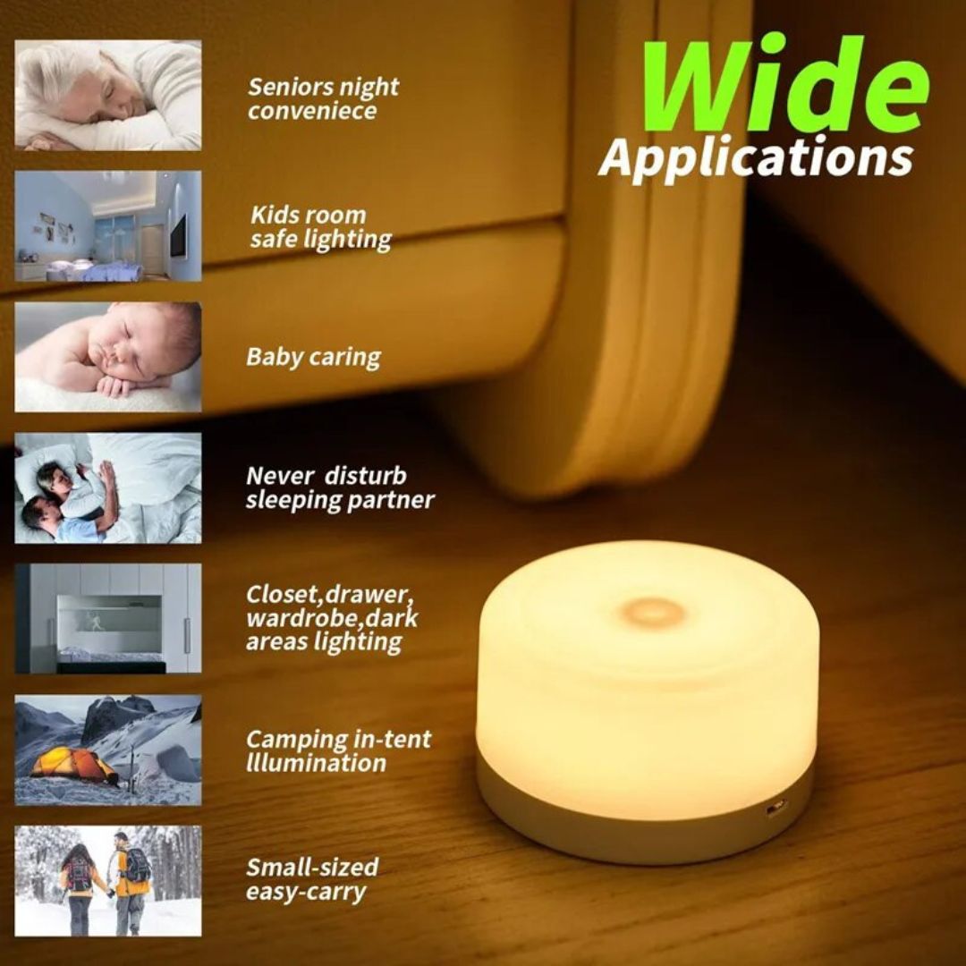 Lampe de chevet sans-fils tactile portative