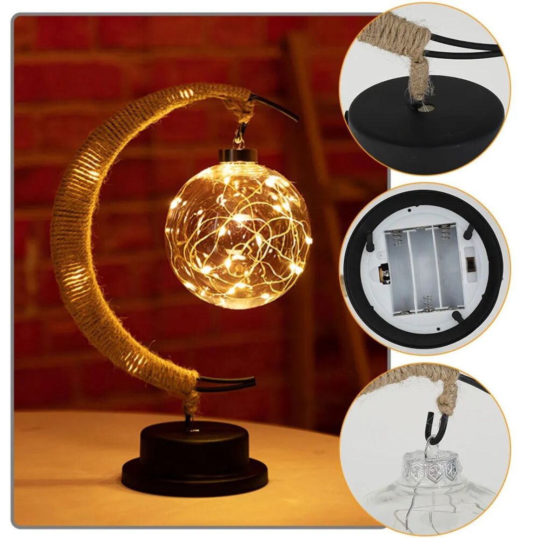 Lampe de Chevet original Forme de Croissant de Lune