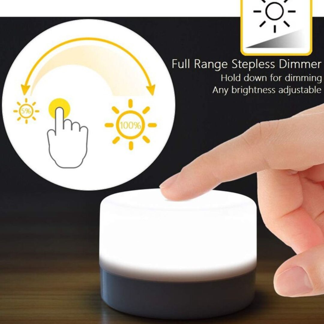 Lampe de chevet sans-fils tactile portative