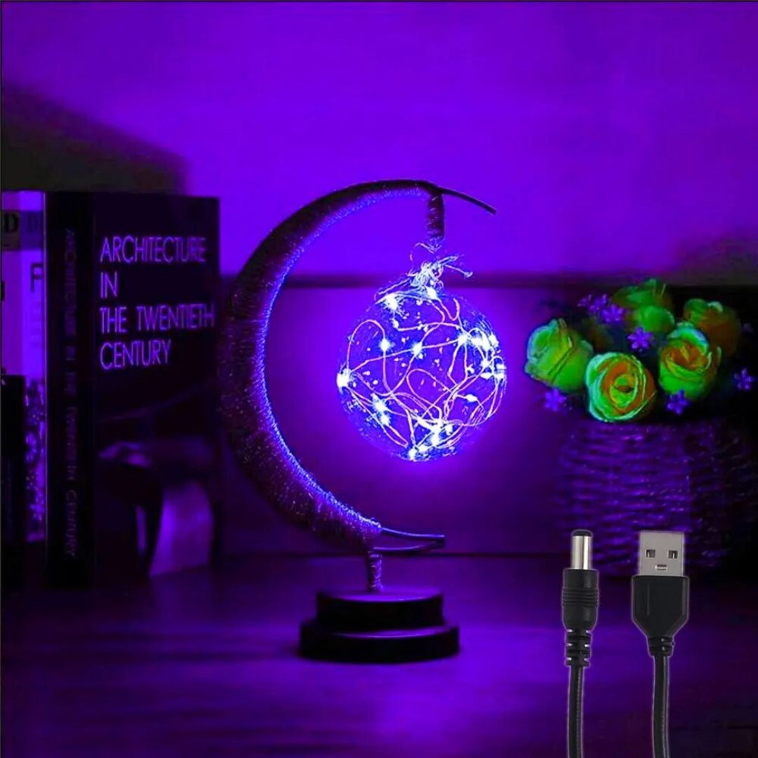 Lampe de Chevet original Forme de Croissant de Lune