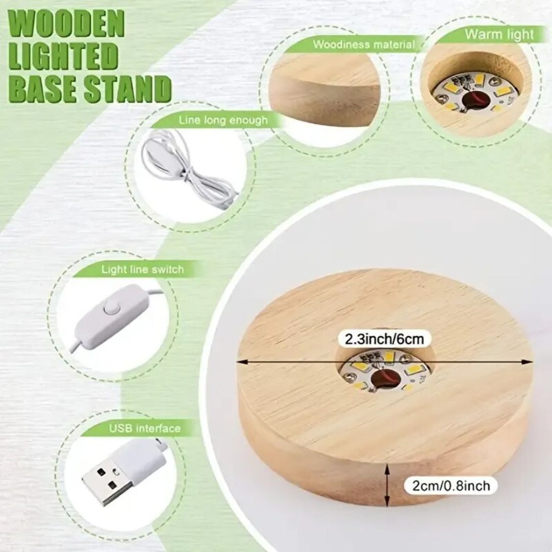 Base de Lampe de chevet ronde Led Original